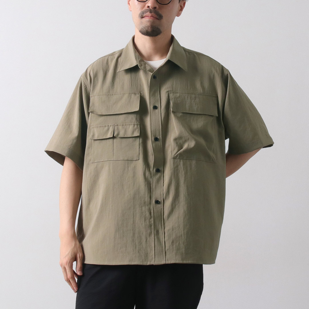 JUGEM（ジュゲム）ドライ カーゴシャツ / 半袖 吸汗 速乾 軽量 伸縮 ストレッチ メンズ RIRANCHA | JUGEM | 01