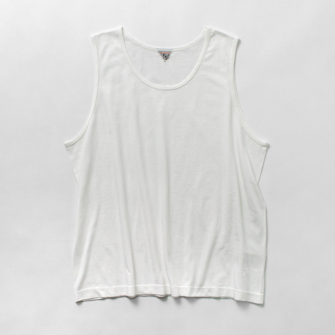 FILMELANGE（フィルメランジェ） コール ニューリンダ天竺 タンクトップ / メンズ インナーウェア ギザコットン COLE | FilMelange | 01