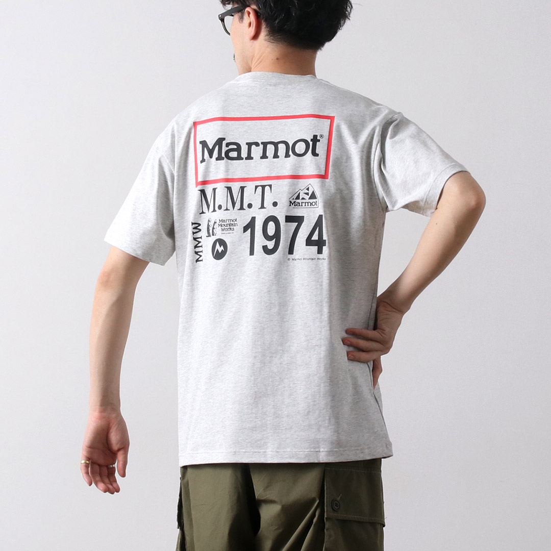 MARMOT（マーモット） MMW アーカイブ ロゴTシャツ / メンズ 半袖 プリント コットン ポリエステル UVカット 吸水速乾 | Marmot | 02