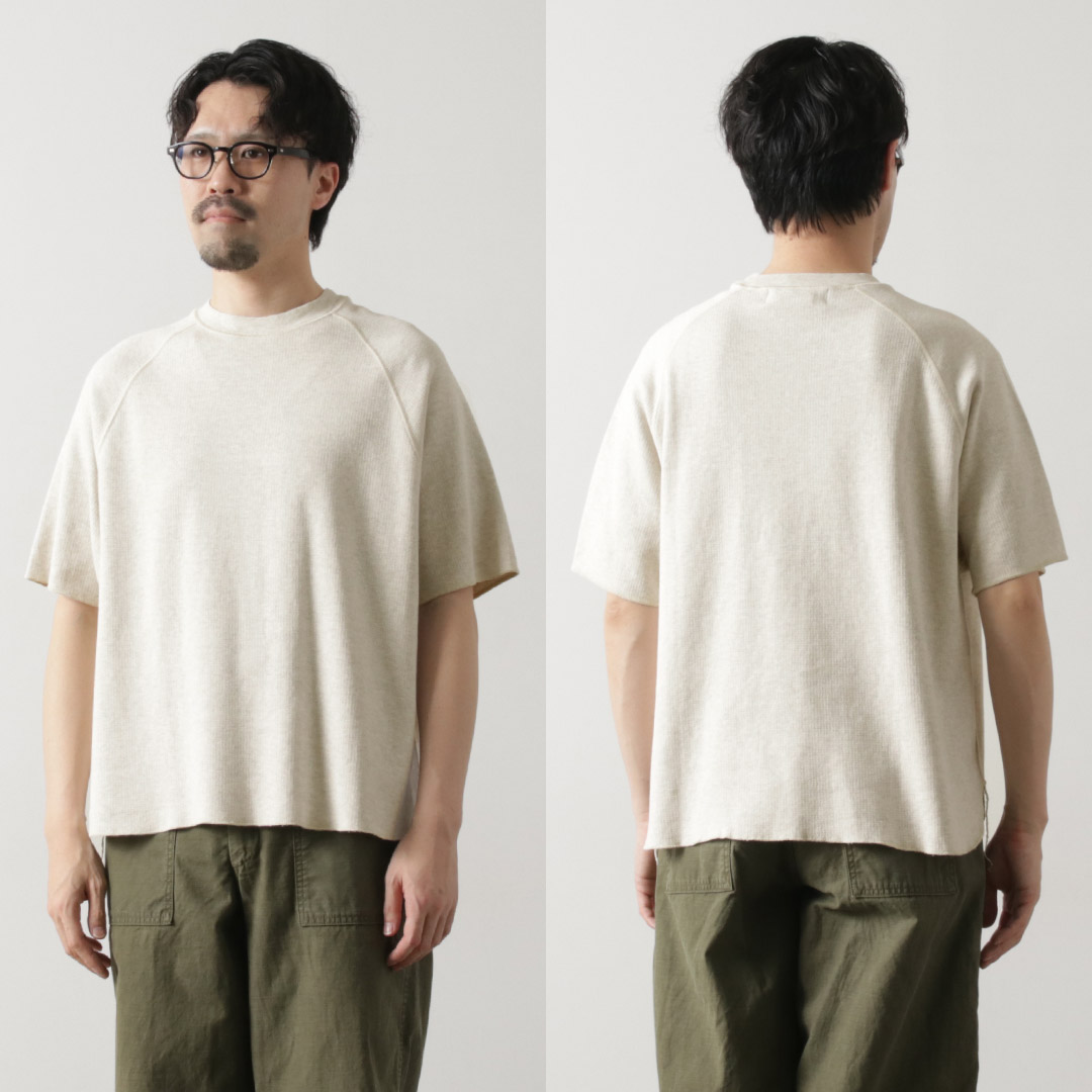REMI RELIEF RELIEF（レミレリーフ） Wタック ラグランTシャツ