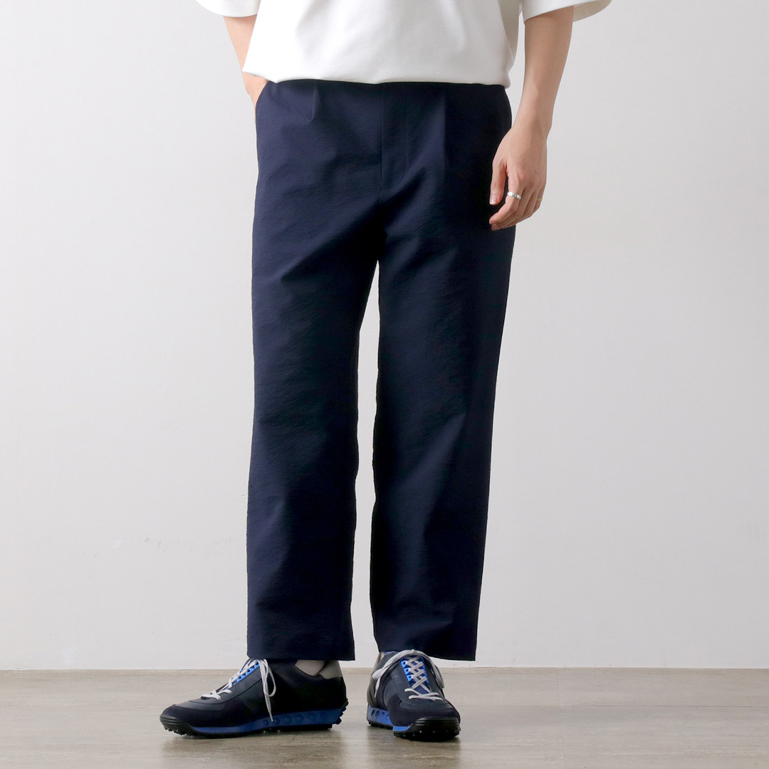 THOUSAND MILE（サウザンドマイル） イージー タック トラウザー シアサッカー / メンズ ボトムス イージーパンツ ウエストゴム | THOUSAND MILE | 01