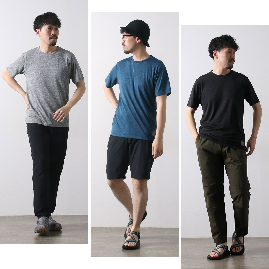 ブリーフィング メンズ クルーネック 半袖ストレッチ　Tシャツ Lサイズ Foxfire（フォックスファイヤー） TS EX ストレッチクルー ショート