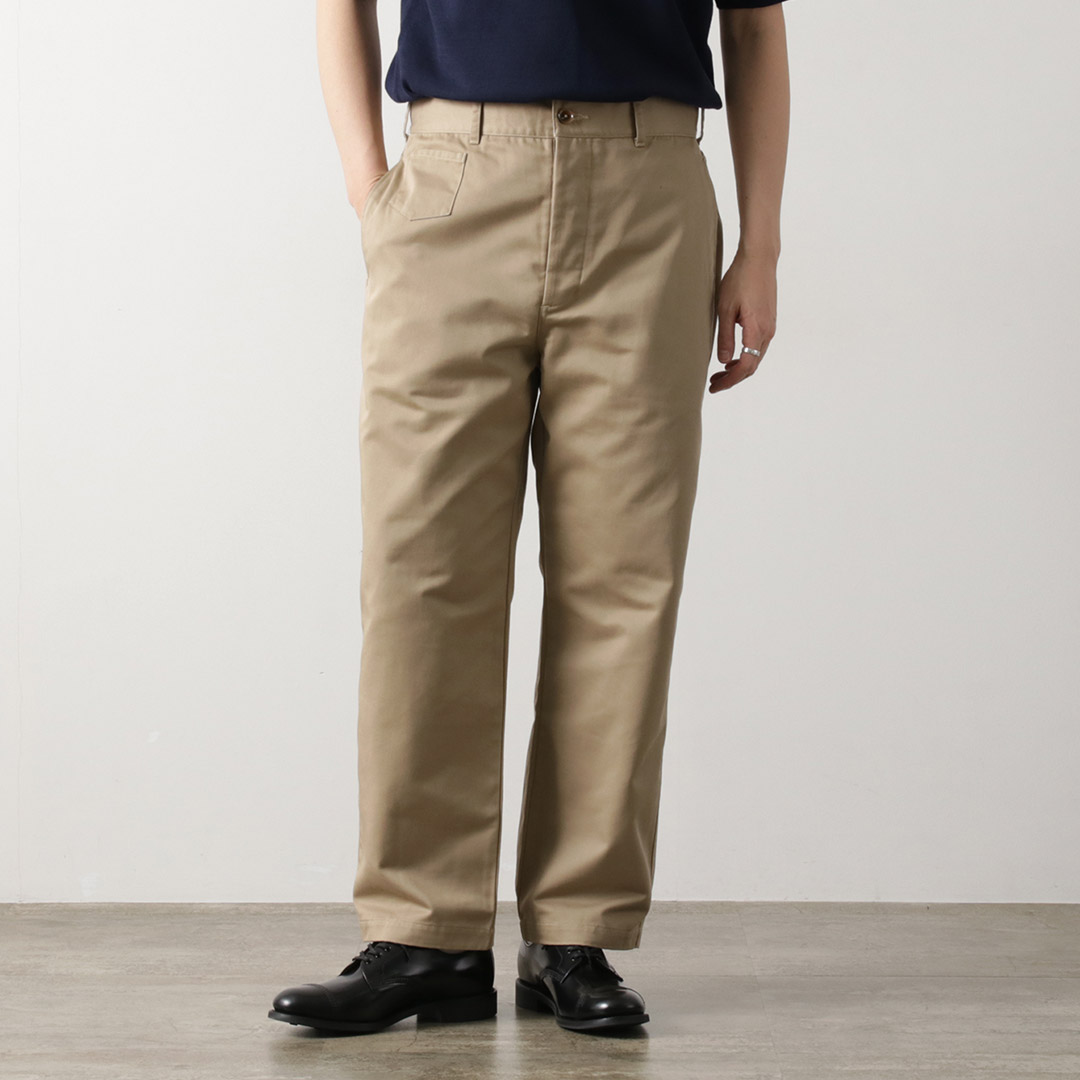 ILL ONE EIGHTY（イルワンエイティー） ソリッド ビーバップ パンツ / メンズ チノパン シンチバック テーパード | ILL ONE EIGHTY | 01