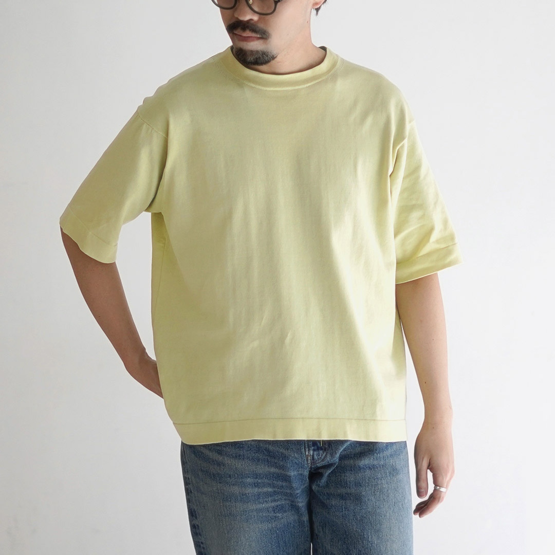 RYE TENDER（ライテンダー） センターティー ソリッド ニットTシャツ / メンズ サマーニット コットン 半袖 無地 | RYE TENDER | 03