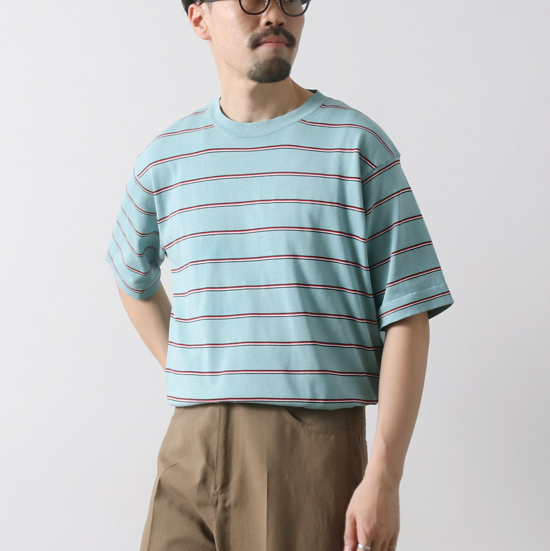 RYE TENDER（ライテンダー） センターティー ストライプ Tシャツ / メンズ 半袖 | RYE TENDER | 10