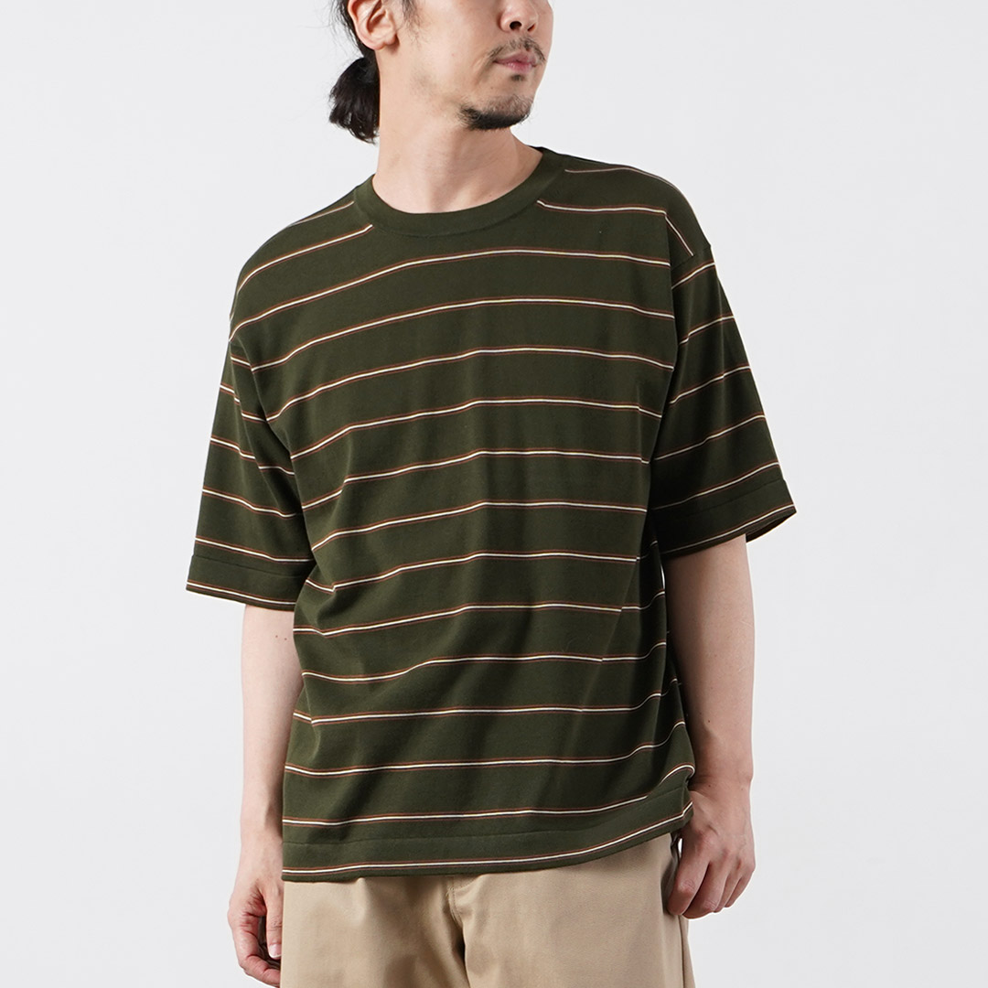 RYE TENDER（ライテンダー） センターティー ストライプ Tシャツ / メンズ 半袖 | RYE TENDER | 04