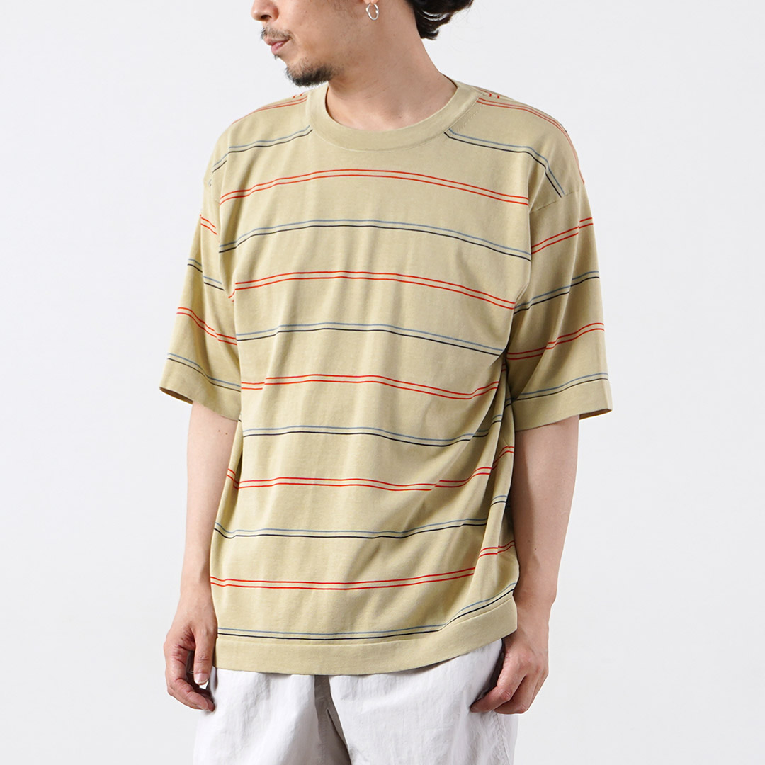 RYE TENDER（ライテンダー） センターティー ストライプ Tシャツ / メンズ 半袖 | RYE TENDER | 06