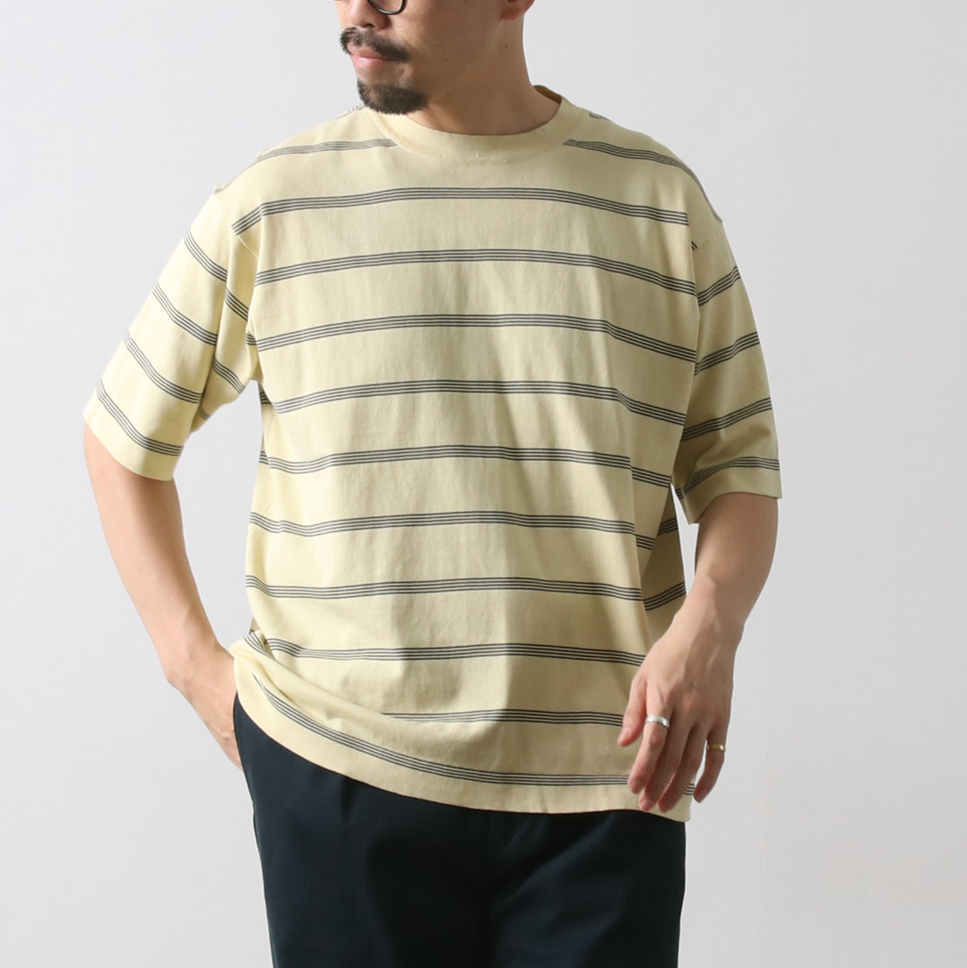 RYE TENDER（ライテンダー） センターティー ストライプ Tシャツ / メンズ 半袖 | RYE TENDER | 08