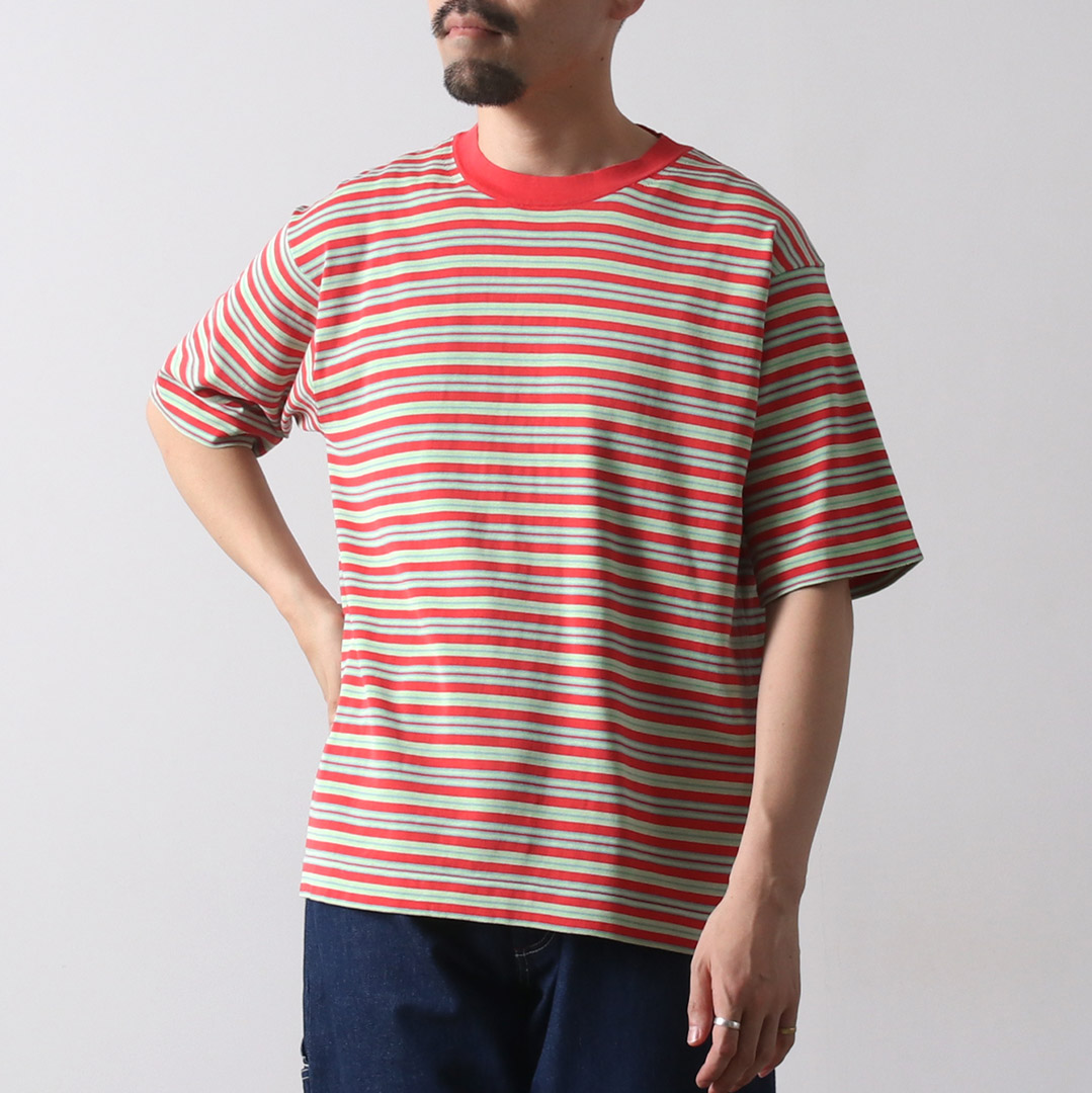 RYE TENDER（ライテンダー） センターティー ストライプ Tシャツ / メンズ 半袖 | RYE TENDER | 09