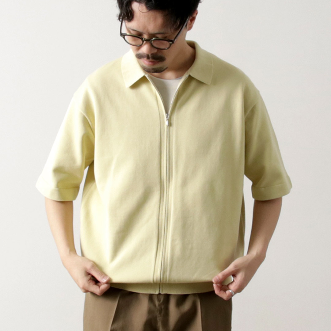 RYE TENDER（ライテンダー） へスターシャツ / 半袖 ニット フルジップ トップス 羽織 メンズ HESTER SHIRTS | RYE TENDER | 01