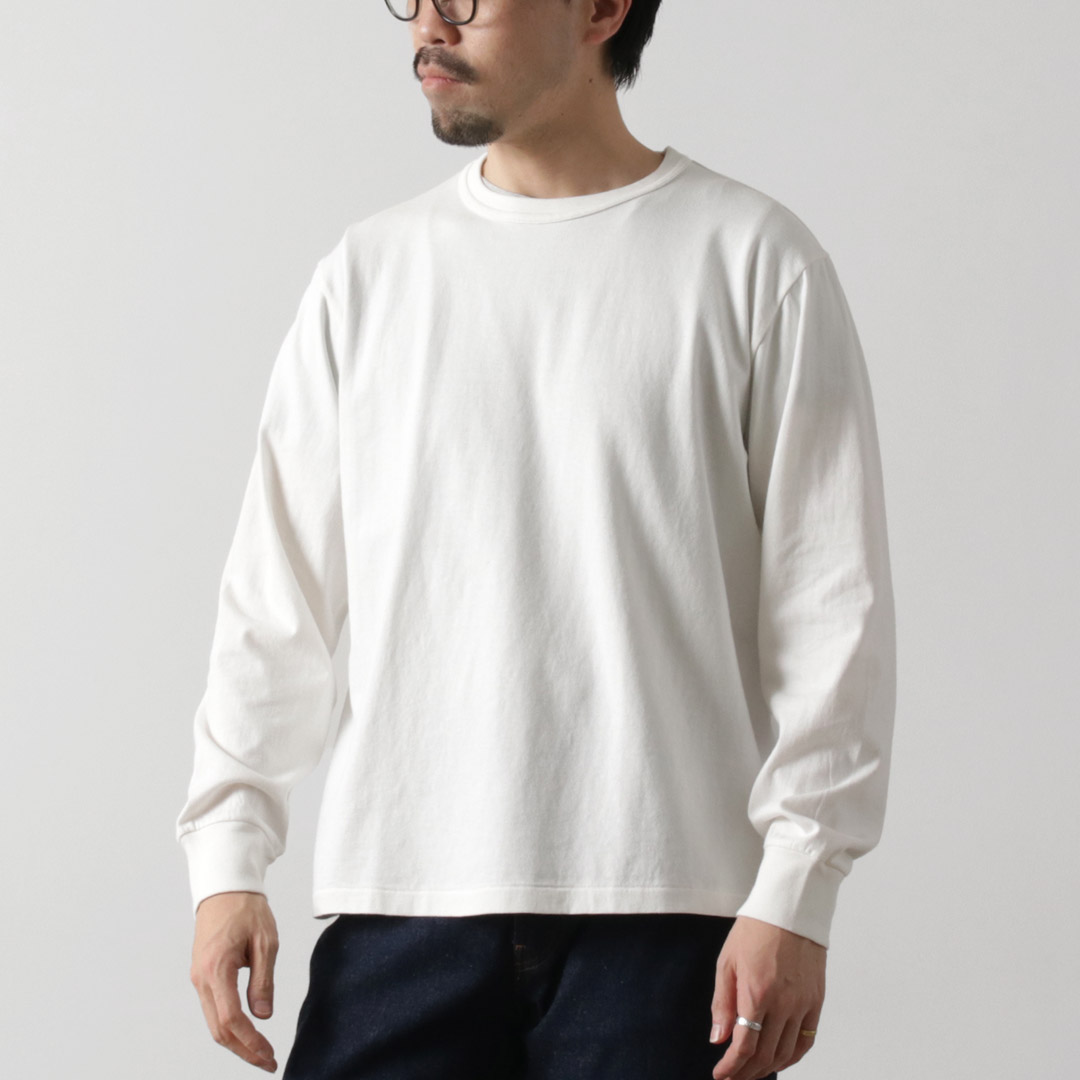 HEALTHKNIT（ヘルスニット） トンプキンス クルーネック ロングスリーブTシャツ / ロンT 長袖 メンズ クルーネック 袖リブ | Healthknit | 01