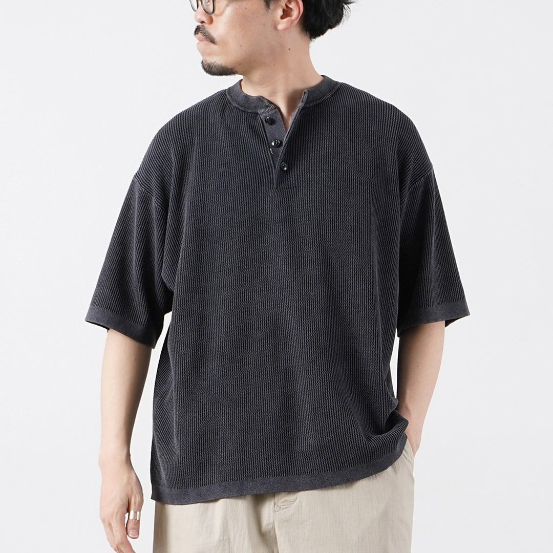 HEALTHKNIT（ヘルスニット） ヘンリーネック ショートスリーブ ニット Tシャツ 2026年モデル / メンズ 半袖 | Healthknit | 02