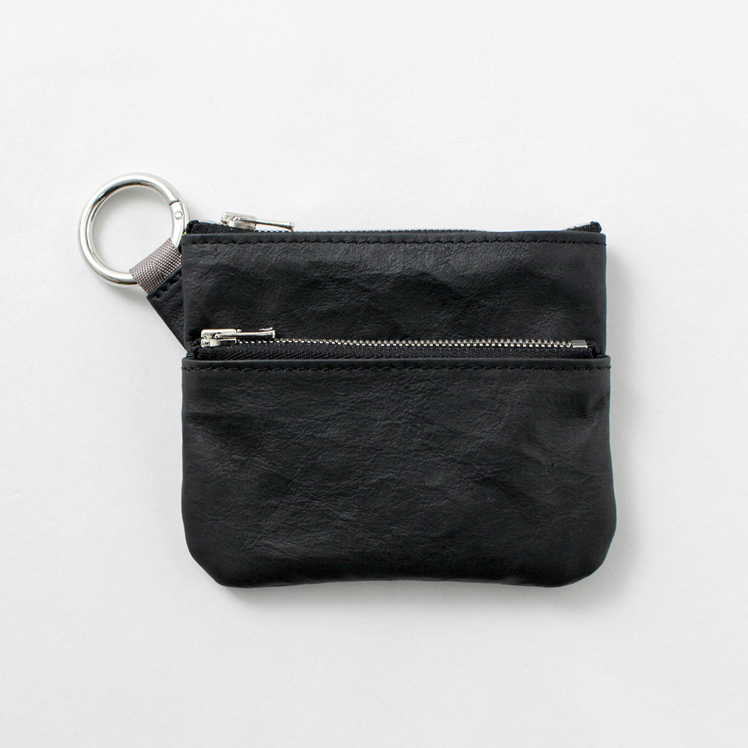 SENTI（センティ） ダイニーマレザー ダブルジップ ポーチ / ウォレット 本革 | SENTI | 01