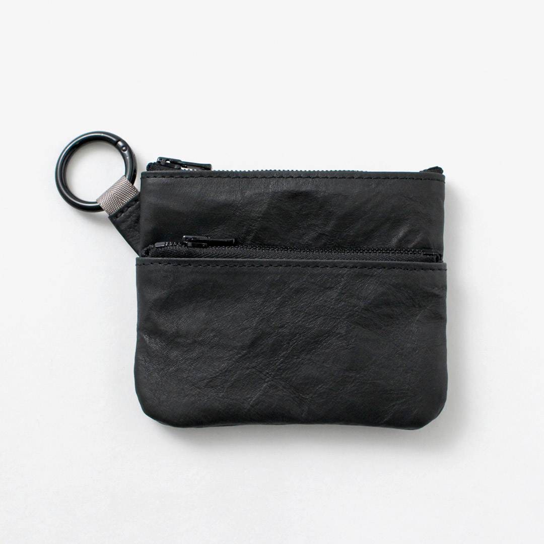 SENTI（センティ） ダイニーマレザー ダブルジップ ポーチ / ウォレット 本革 | SENTI | 02