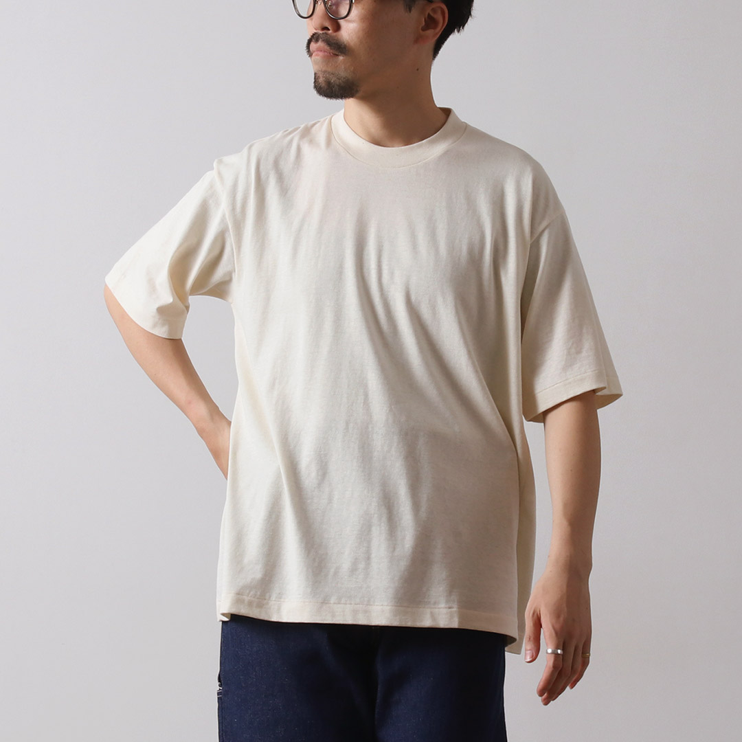 UNDYED（アンダイド） 無染色オーガニックコットンTシャツ / メンズ 半袖 綿100 日本製 COLORED ORGANIC COTTON 30PV S/S Tee | UNDYED | 01