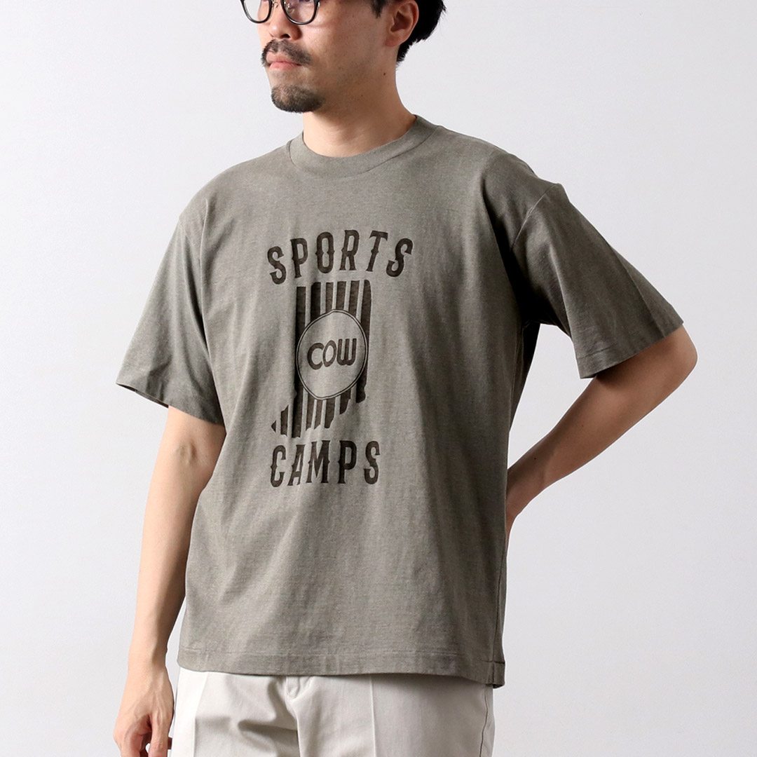 UNDYED（アンダイド） 無染色オーガニックコットン プリントTシャツ SPORTS CAMPS / メンズ 半袖 綿 日本製 | UNDYED | 03