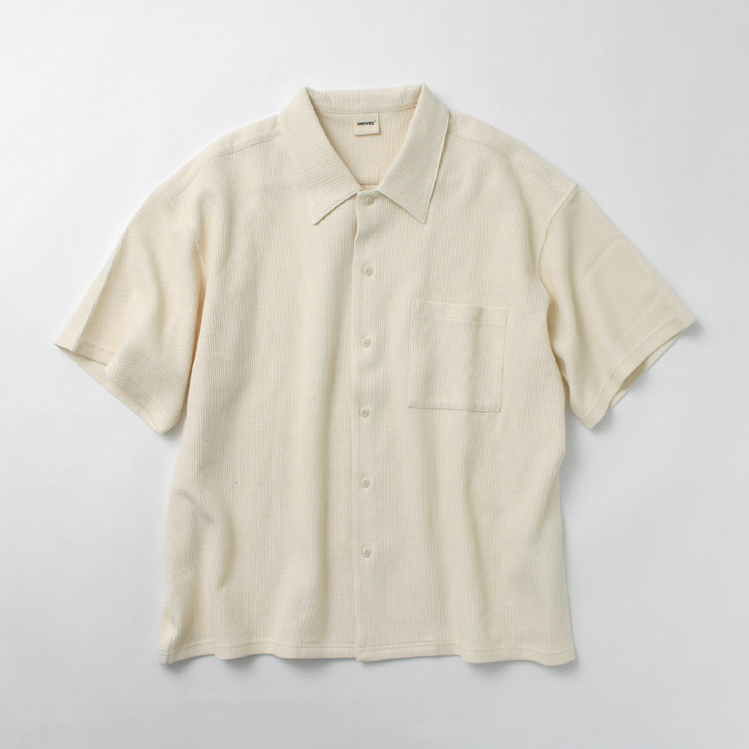 UNDYED（アンダイド） 無染色オーガニックコットン ワッフル ショート