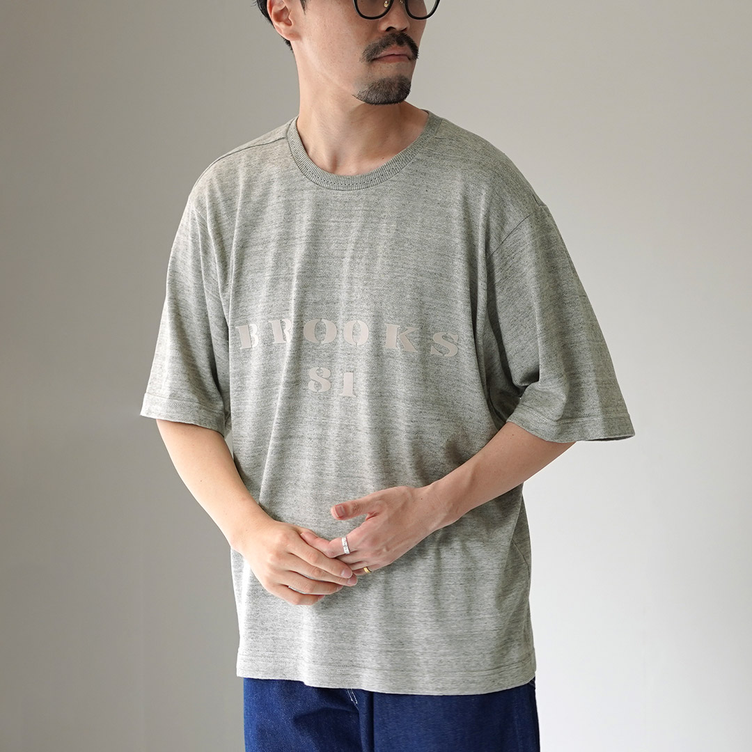 UNDYED（アンダイド） 無染色オーガニックコットン 18GG ニットソー BROOKS81 / メンズ Tシャツ 半袖 綿 | UNDYED | 02