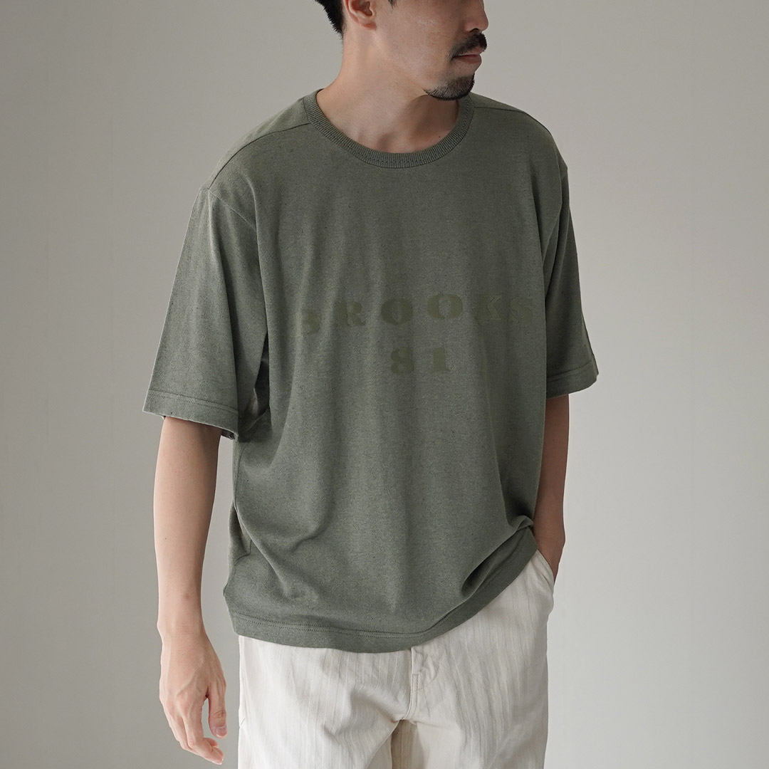 UNDYED（アンダイド） 無染色オーガニックコットン 18GG ニットソー BROOKS81 / メンズ Tシャツ 半袖 綿 | UNDYED | 03