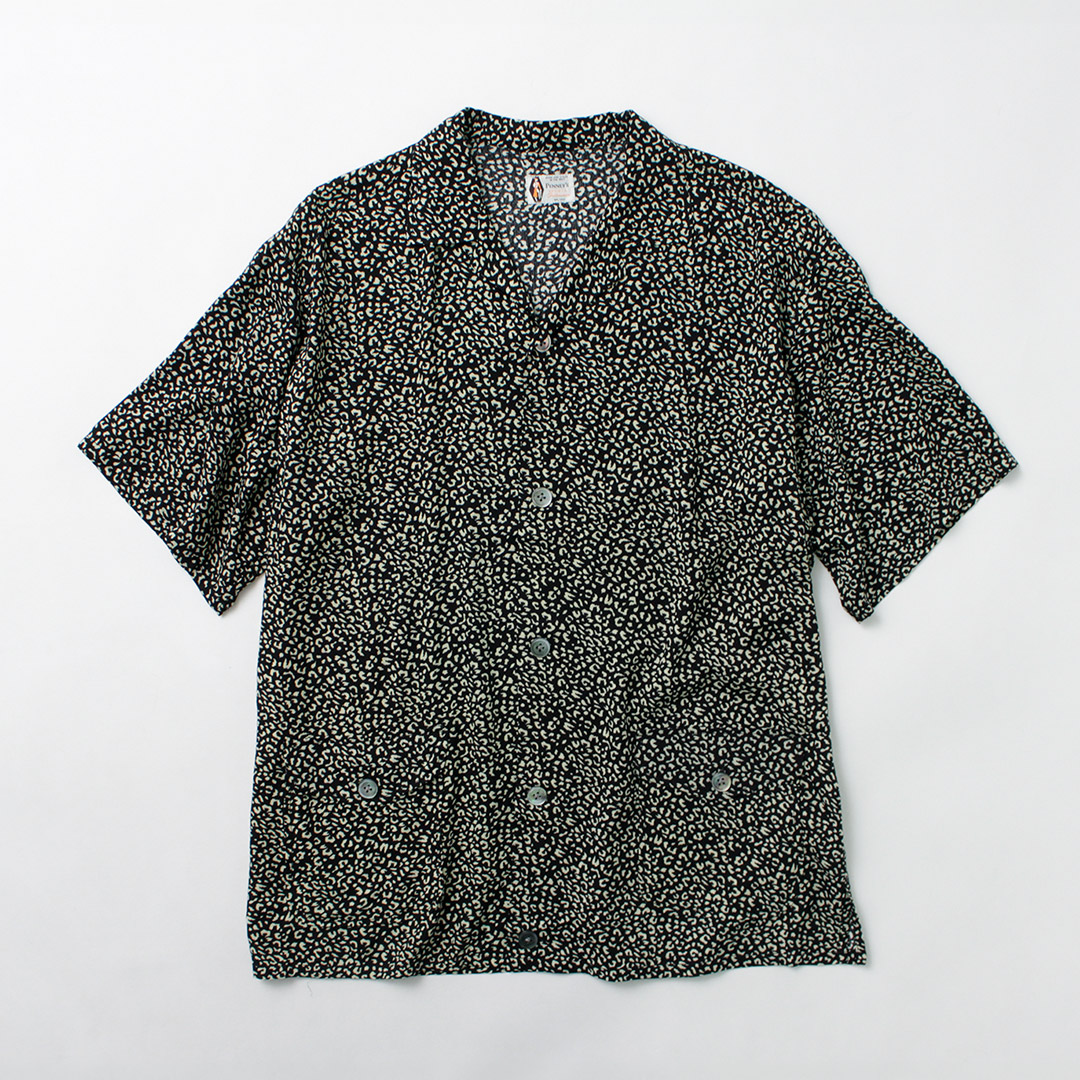 TOWN CRAFT / 半袖シャツ/M/コットン/GRN/総柄// TOWNCRAFT（タウンクラフト） レーヨン ビーチシャツ / メンズ シャツ