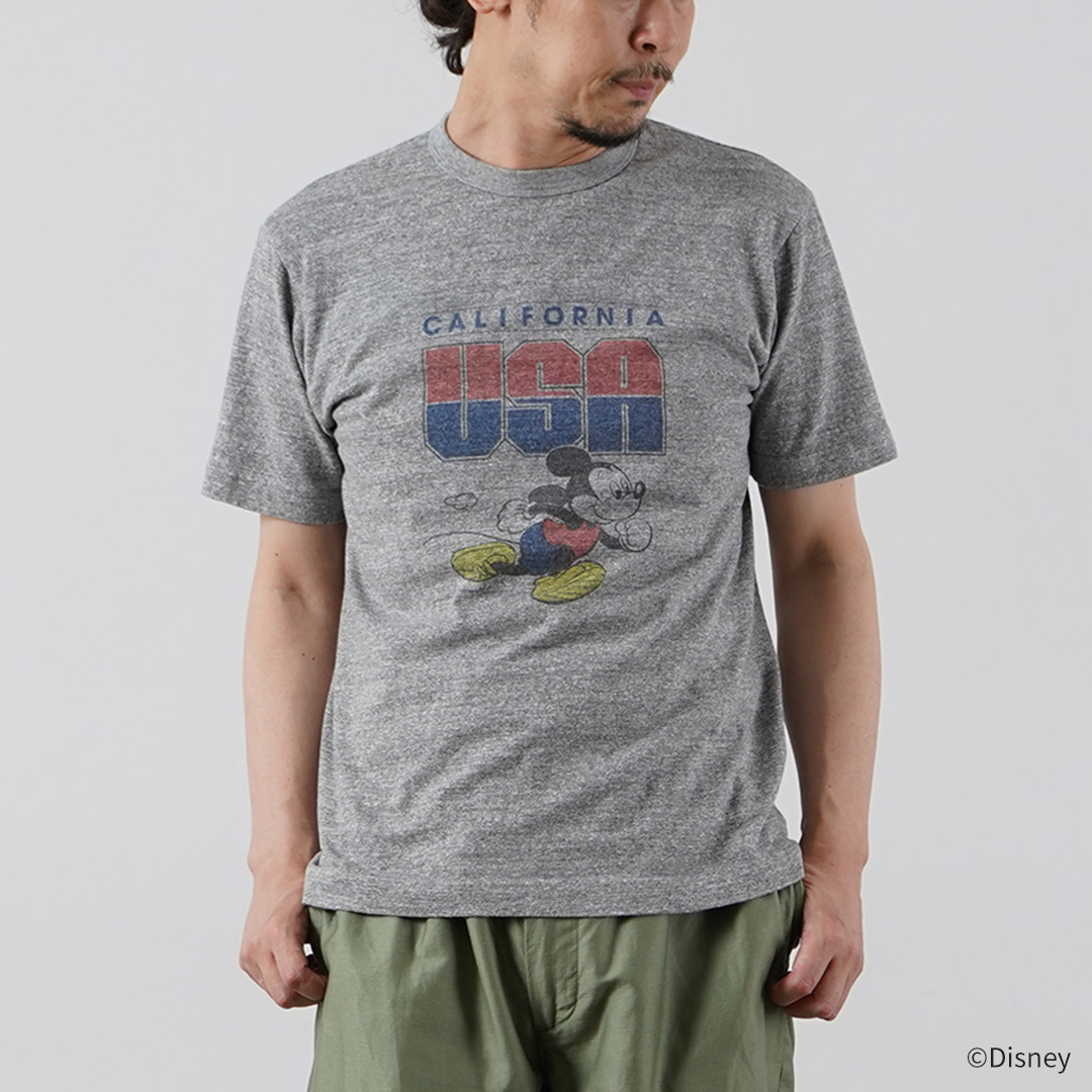 BARNS（バーンズ） 吊り編み ミッキー Tシャツ USA CALIFORNIA 日本製 / 半袖 プリント メンズ | BARNS OUTFITTERS | 02