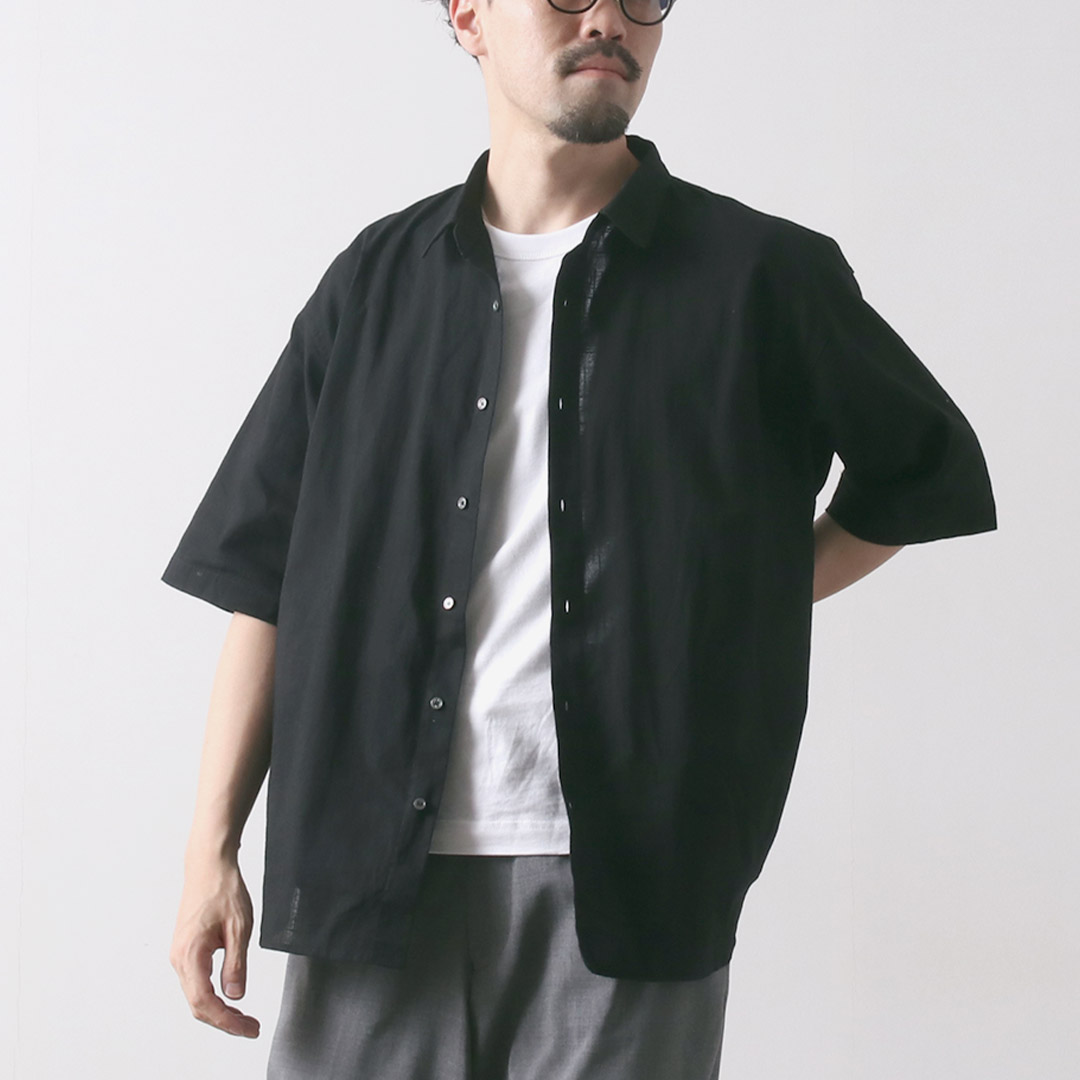 KELEN（ケレン） BRIAR ショートスリーブ シャツ / メンズ 半袖 五分袖 無地 チェック レギュラーカラー 綿 コットン | Kelen | 03