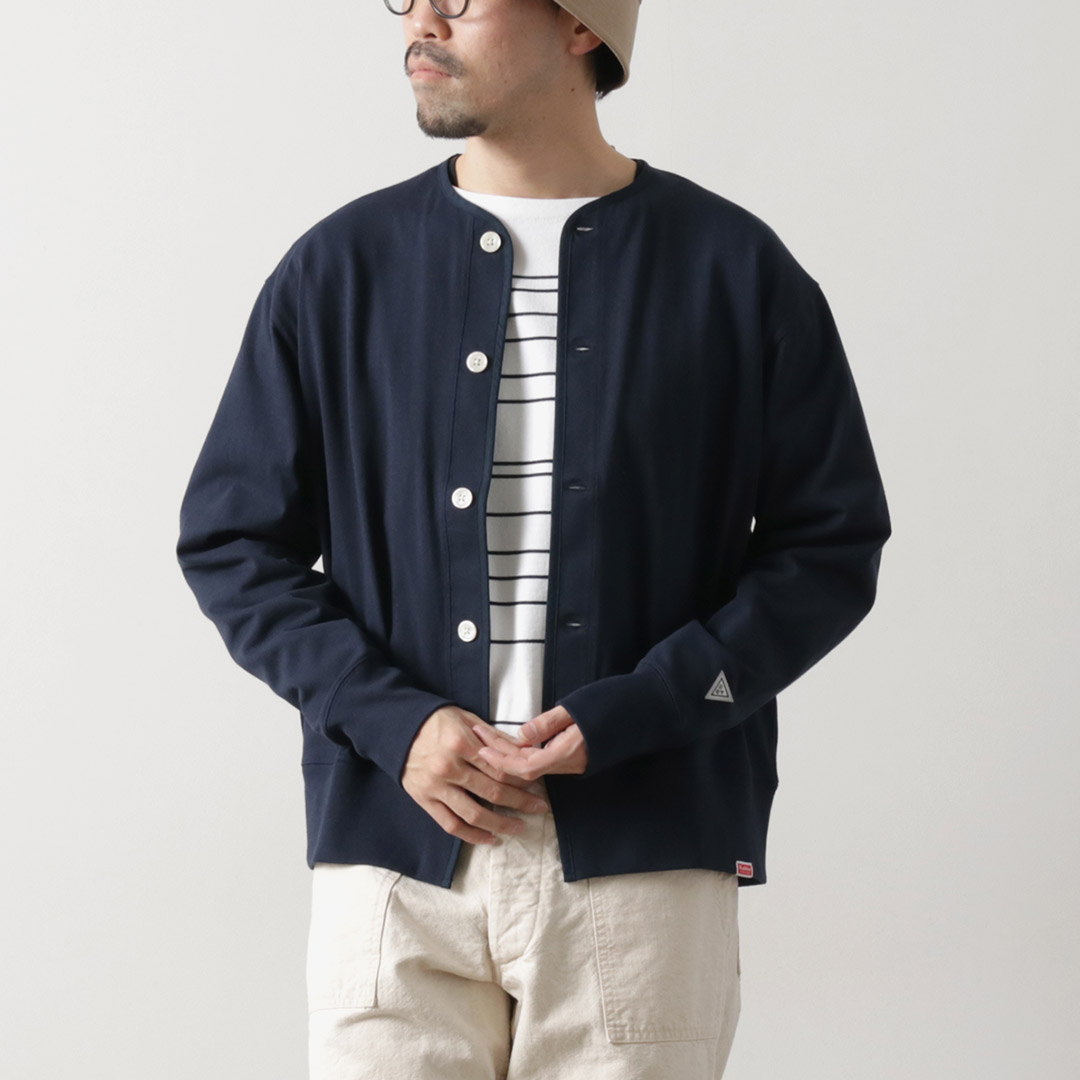 HEALTHKNIT（ヘルスニット）×RAG 別注 カーディガン オープンエンド ドライジャージ 抗菌・防臭加工 速乾 / クルーネック | Healthknit | 03