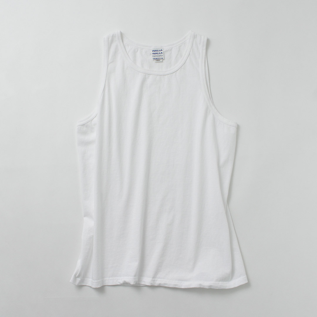 WALLA WALLA SPORT（ワラワラスポーツ） ソリッド タンクトップ / メンズ ノースリーブ コットン 綿 | WALLA WALLA SPORT | 01