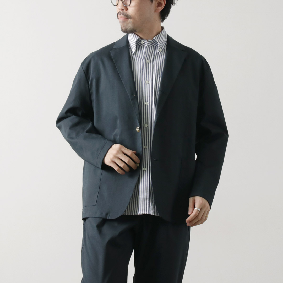 RE MADE IN TOKYO JAPAN（アールイー） ラミーソロテックスツイル 3Bジャケット 1024S-JK / テーラードジャケット 薄手 オフィス 日本製 | Re made in tokyo japan | 01
