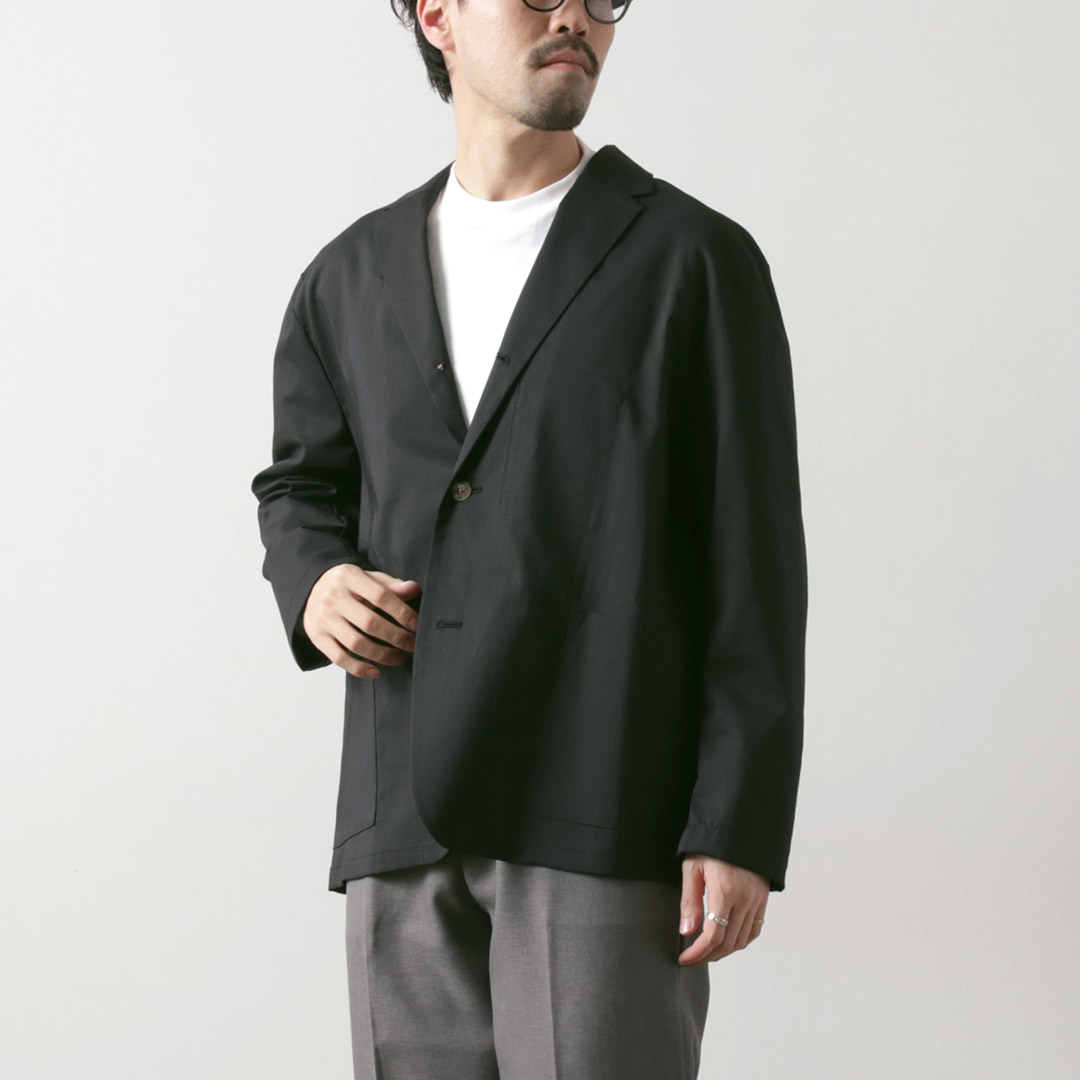 RE MADE IN TOKYO JAPAN（アールイー） ラミーソロテックスツイル 3Bジャケット 1024S-JK / テーラードジャケット 薄手 オフィス 日本製 | Re made in tokyo japan | 02