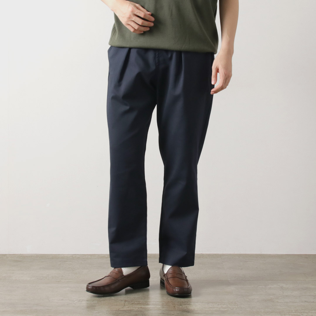 RE MADE IN TOKYO JAPAN（アールイーメイドイントウキョウジャパン） ラミーソロテックスツイル タックパンツ / メンズ | Re made in tokyo japan | 01