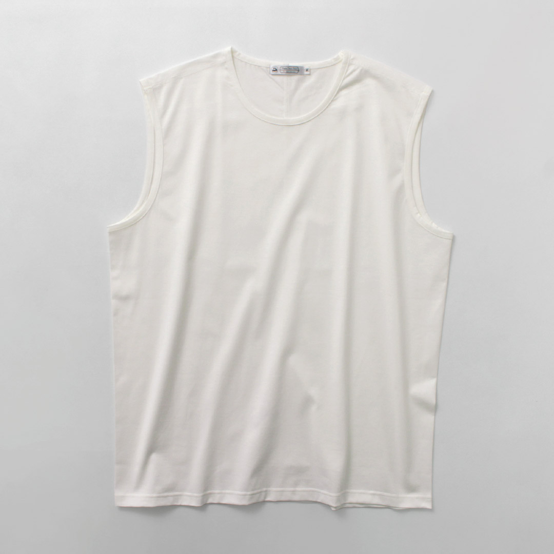 RE MADE IN TOKYO JAPAN（アールイー） パーフェクトインナー ノースリーブTシャツ / メンズ 無地 日本製 | Re made in tokyo japan | 01