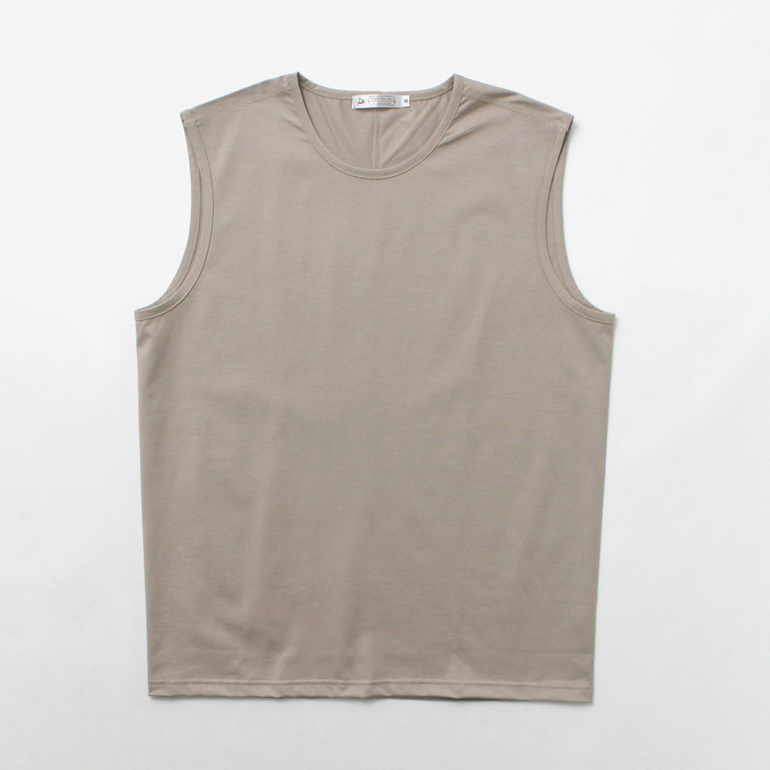 RE MADE IN TOKYO JAPAN（アールイー） パーフェクトインナー ノースリーブTシャツ / メンズ 無地 日本製 | Re made in tokyo japan | 02