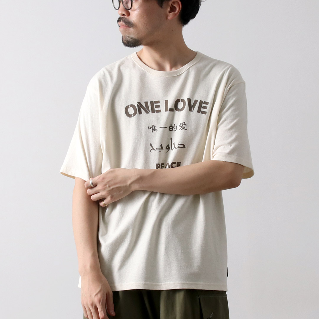 GOHEMP（ゴーヘンプ） ワンラブ ワイドフィットTシャツ / ヘンプ オーガニックコットン トップス 半袖 メンズ | GOHEMP | 01