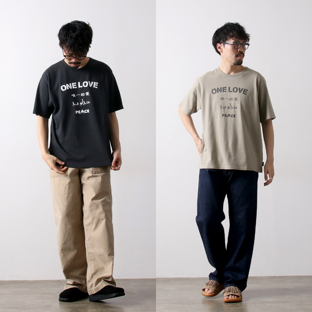 GOHEMP（ゴーヘンプ） ワンラブ ワイドフィットTシャツ / ヘンプ