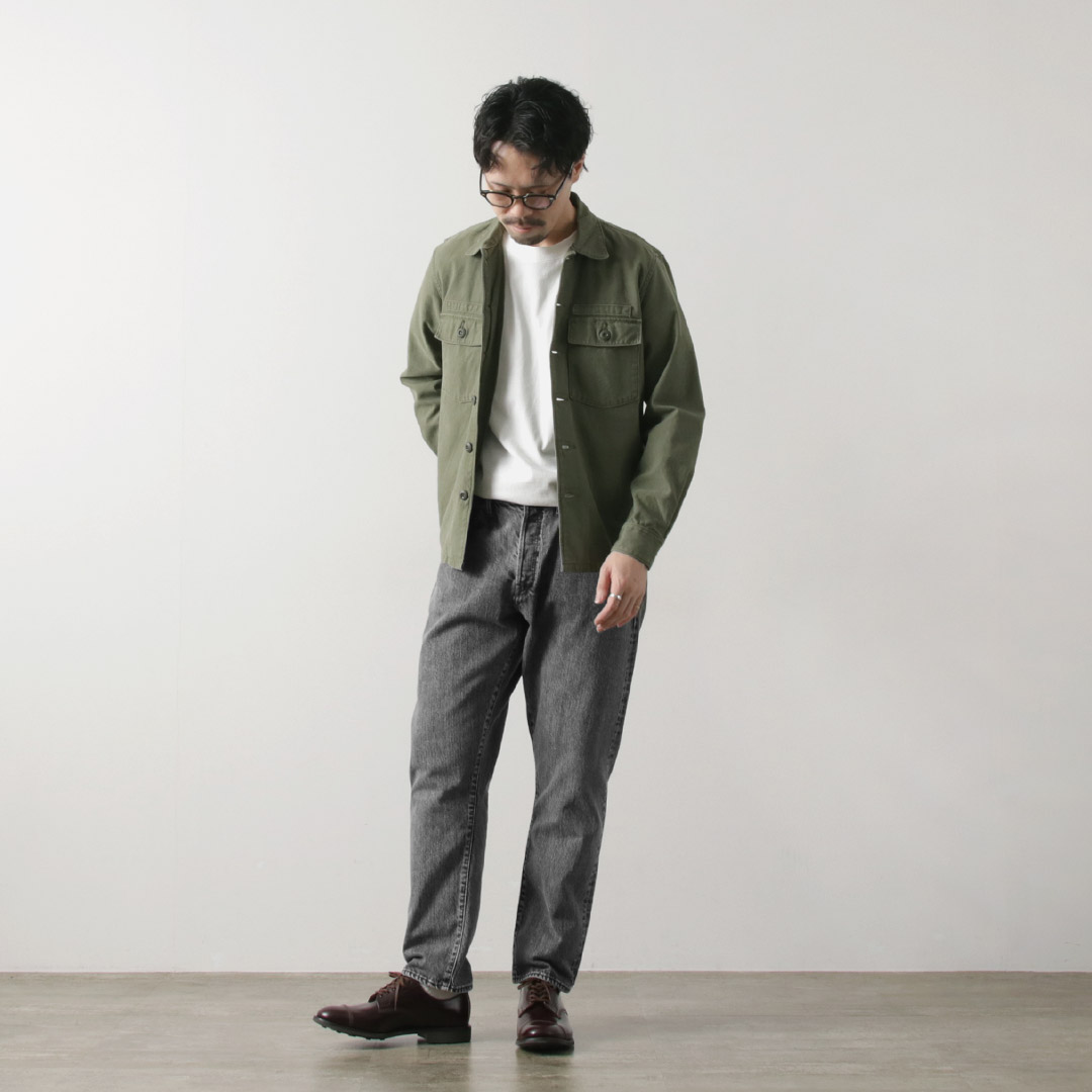 Sanca（サンカ） 14オンス デニム テーパード 5Pパンツ アイス