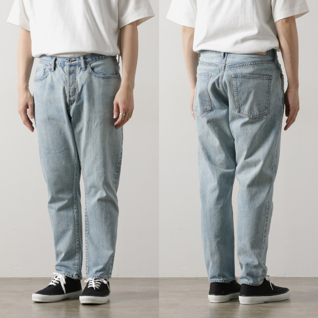 Sanca サンカ デニム テーパード 5Pアイスウォッシュ Sanca（サンカ） 14オンス デニム テーパード 5Pパンツ アイス