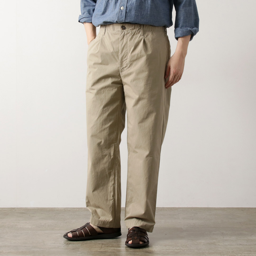 FOB FACTORY（FOBファクトリー） F0537 トラベルパンツ / チノパン イージーパンツ メンズ 日本製 TRAVEL PANTS | FOB FACTORY | 01