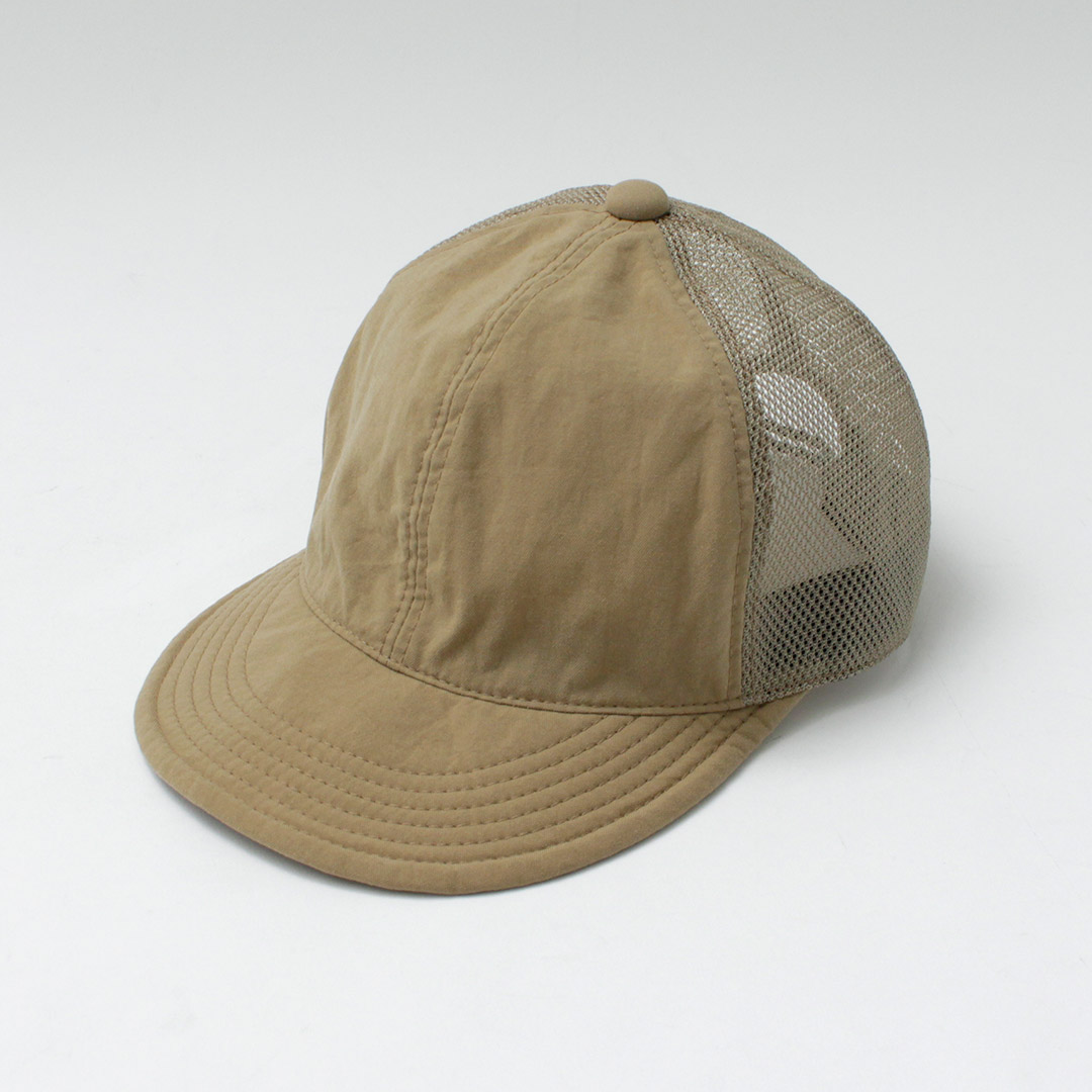 HIGHER（ハイアー） ヴィンテージ ナイロンオックス メッシュキャップ / メンズ 帽子 日本製 防水 撥水 透湿 | HIGHER（ファッション） | 01