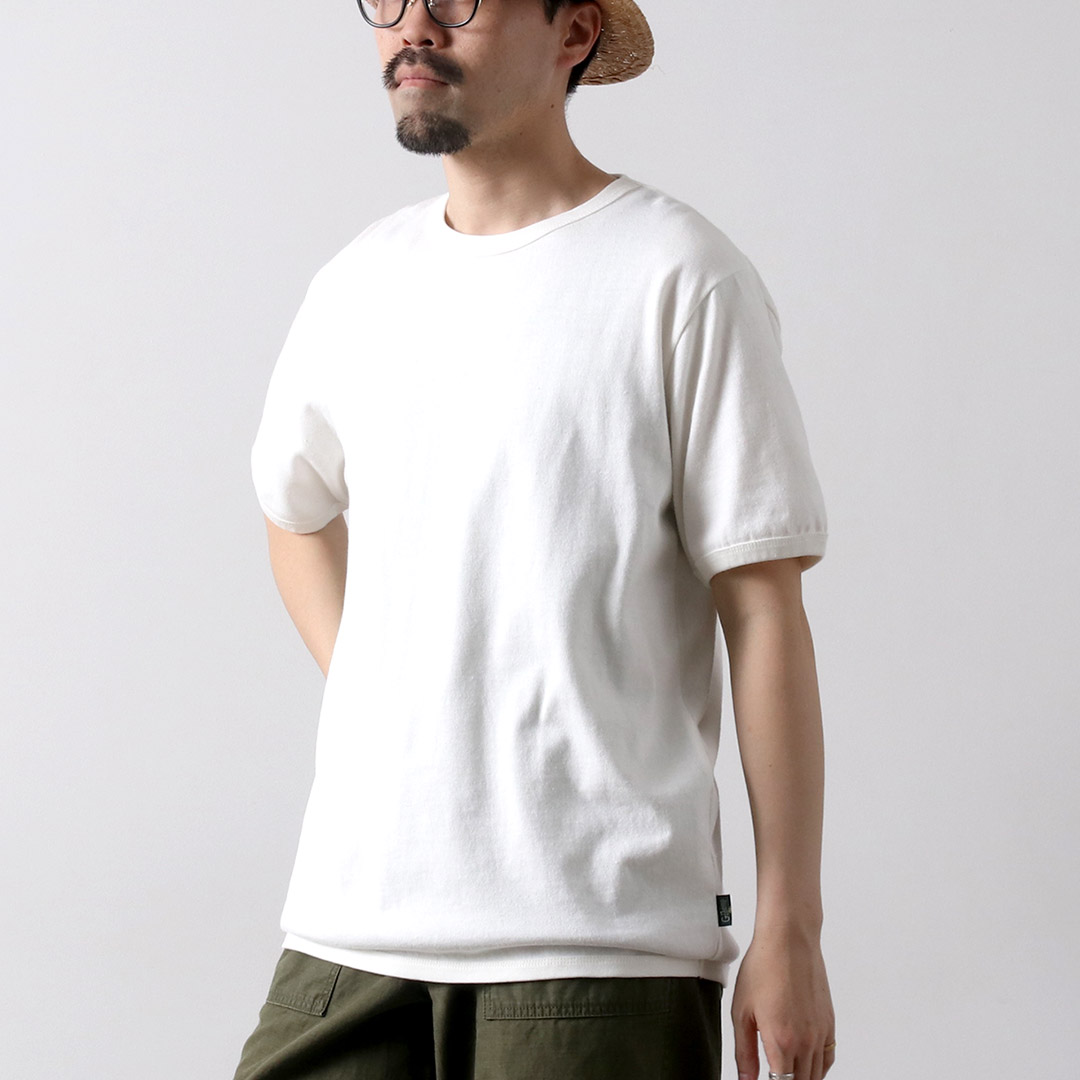 GOHEMP（ゴーヘンプ） 別注 10oz ヘビーウェイト リブTシャツ / ヘンプ オーガニックコットン 半袖 メンズ | GOHEMP | 01