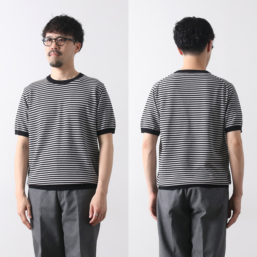 美品☆MOONCASTLE アイボリー 半袖ニット MOONCASTLE アイボリー 半袖ニット