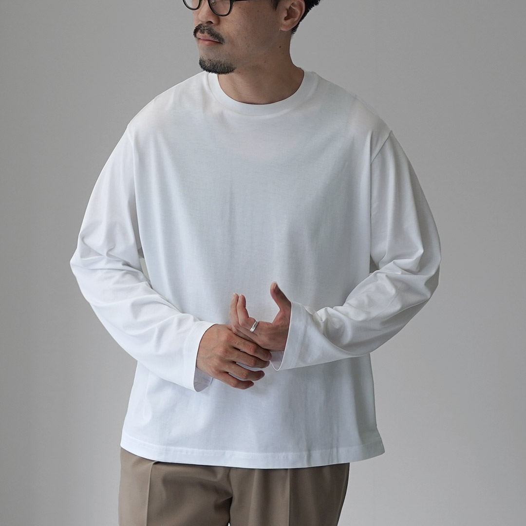 HANDVAERK（ハンドバーク） 60/2 ロングスリーブTシャツ / メンズ Tシャツ ロンT 無地 綿 コットン 60/2 L/S T-SHIRT | handvaerk | 01