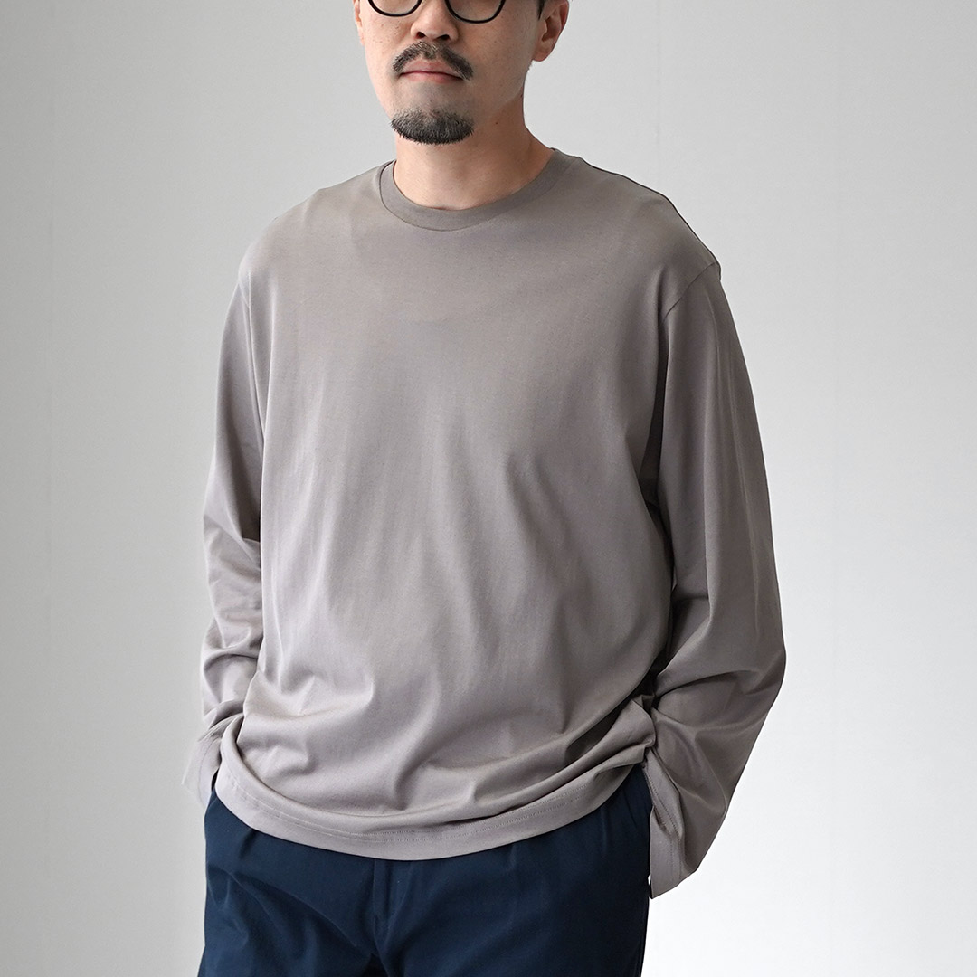 HANDVAERK（ハンドバーク） 60/2 ロングスリーブTシャツ / メンズ Tシャツ ロンT 無地 綿 コットン 60/2 L/S T-SHIRT | handvaerk | 02