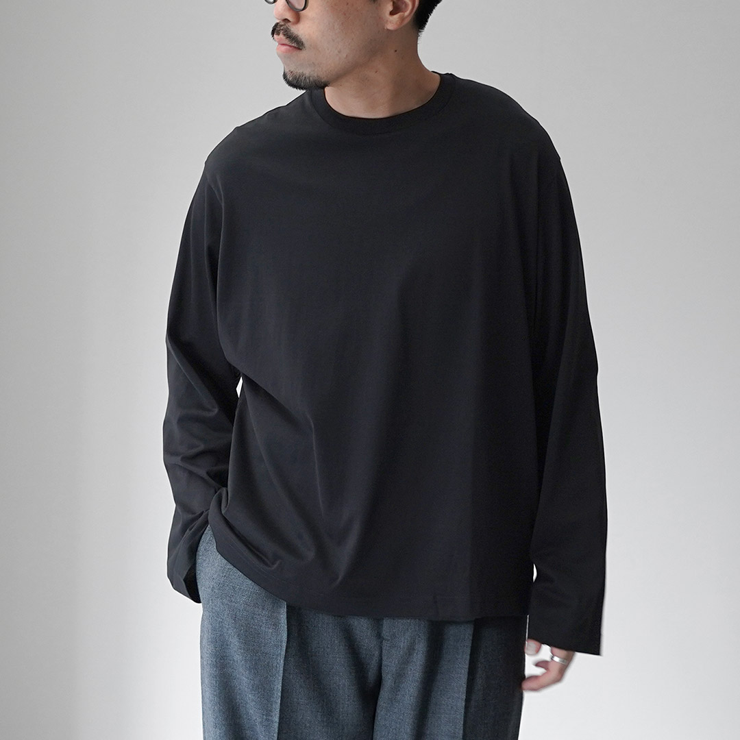 HANDVAERK（ハンドバーク） 60/2 ロングスリーブTシャツ / メンズ Tシャツ ロンT 無地 綿 コットン 60/2 L/S T-SHIRT | handvaerk | 04