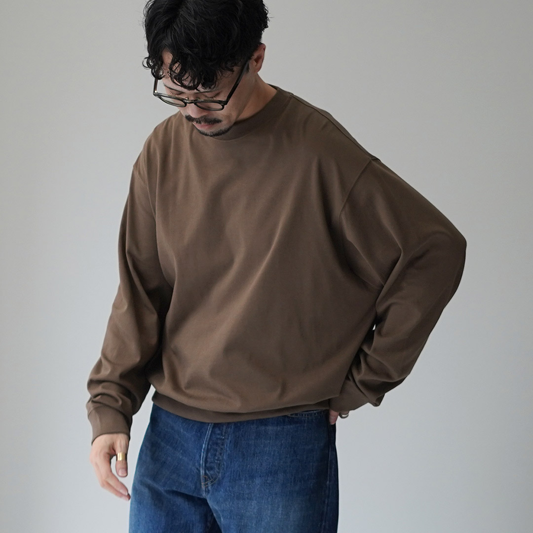 HANDVAERK（ハンドバーク） 30//- クルーネック ロングスリーブTシャツ / メンズ 長袖 ロンT 無地 コットン 綿 | handvaerk | 02