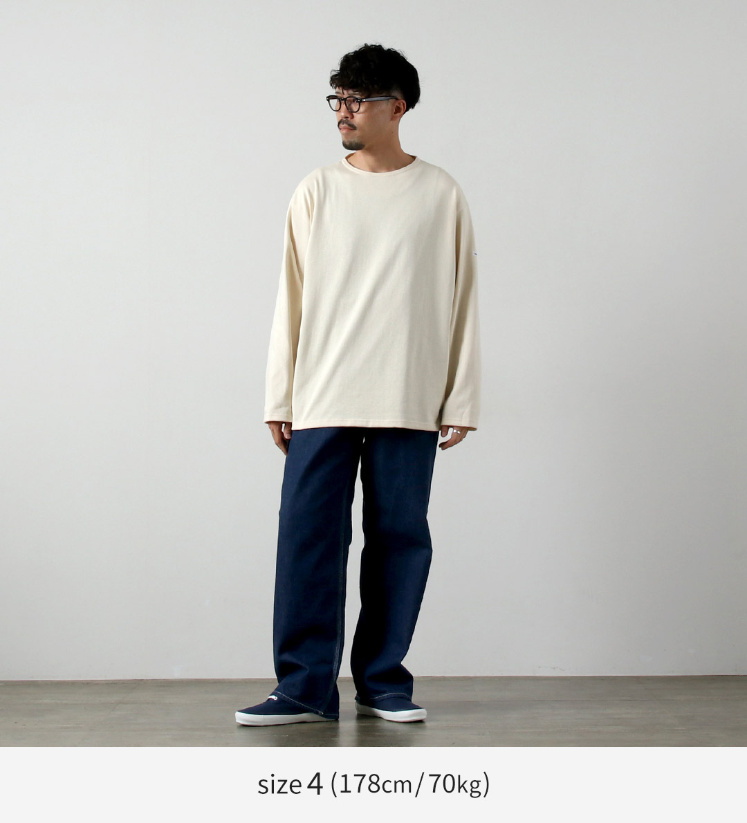 ORCIVAL（オーシバル） クルーネック ロングスリーブ プルオーバー