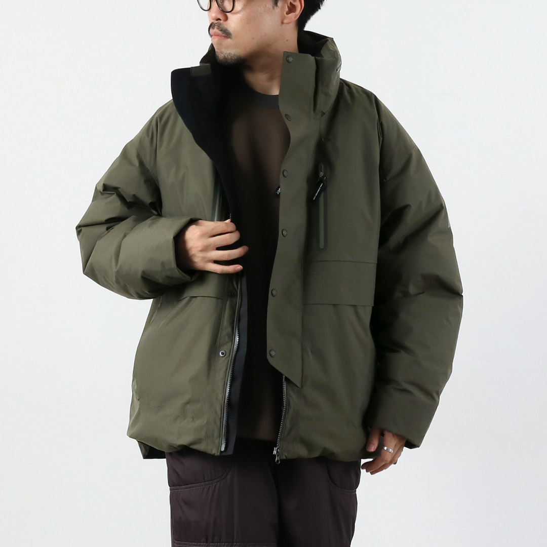 AND WANDER（アンドワンダー） レインプルーフ ダウンジャケット / メンズ 撥水 アウトドア 防水 河田フェザー 透湿 | and wander | 01