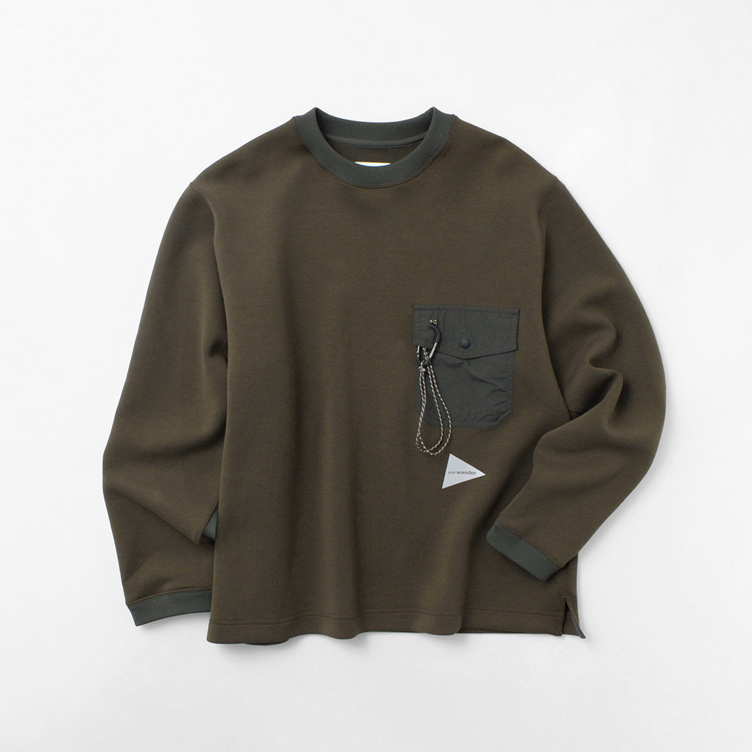 and wander ブラック トレーナー スウェット アンドワンダー and wander ブラック トレーナー スウェット アンドワンダー 楽天市場