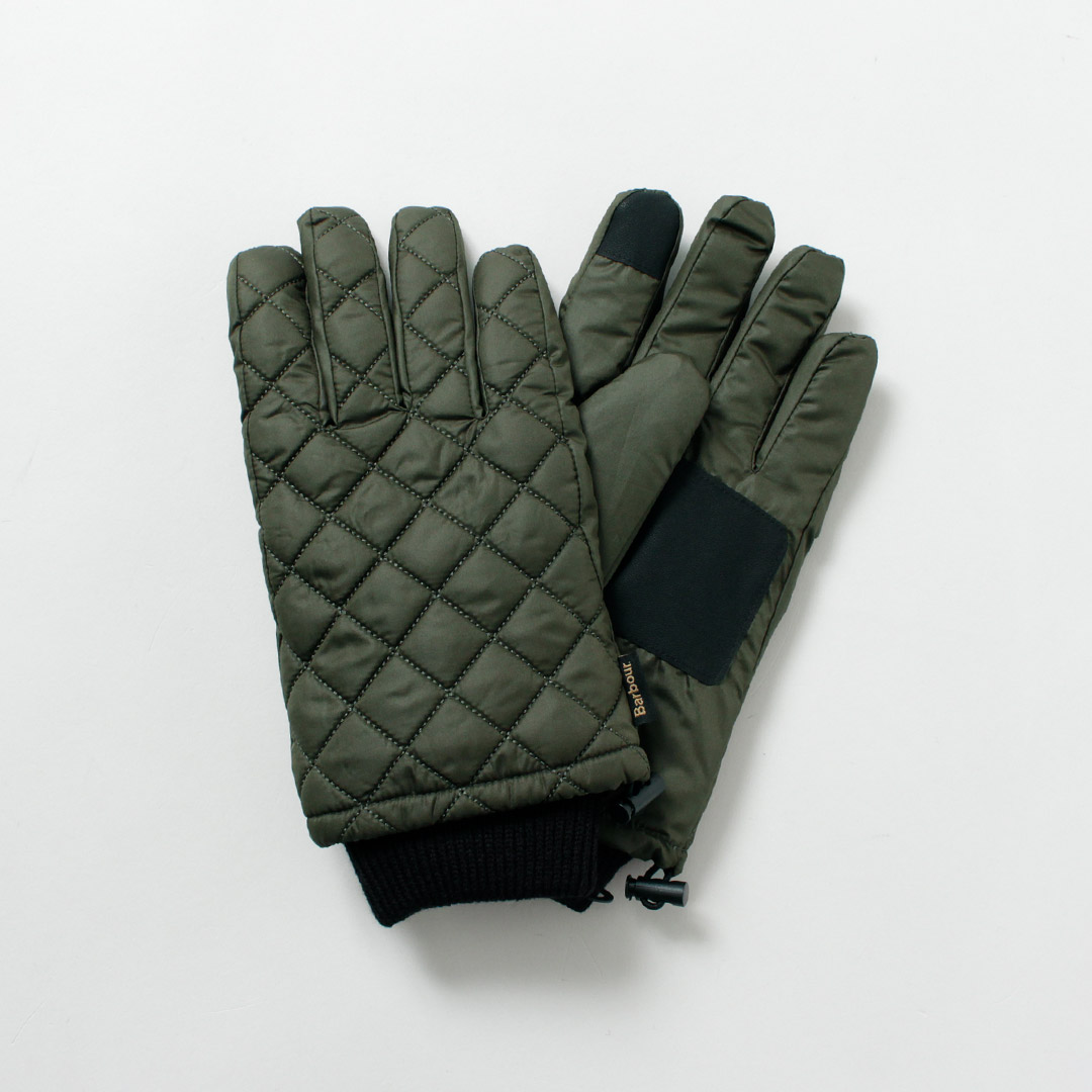 BARBOUR（バブアー） ハーカー ウォータープルーフ グローブ / メンズ 手袋 キルティング 中綿 | Barbour | 01