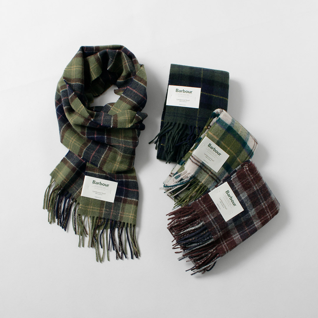 Barbour バブアー ラムウール マフラー　チェック柄 バブアー Barbour マフラー チェック柄 Tartan Lambswool Scarf